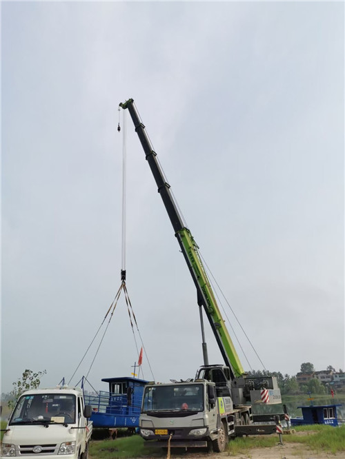 广昌县桥梁建设吊装案例